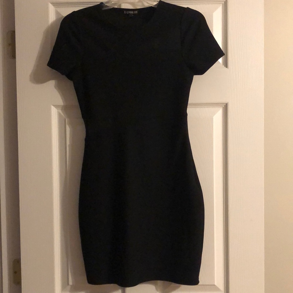 Black mini dress